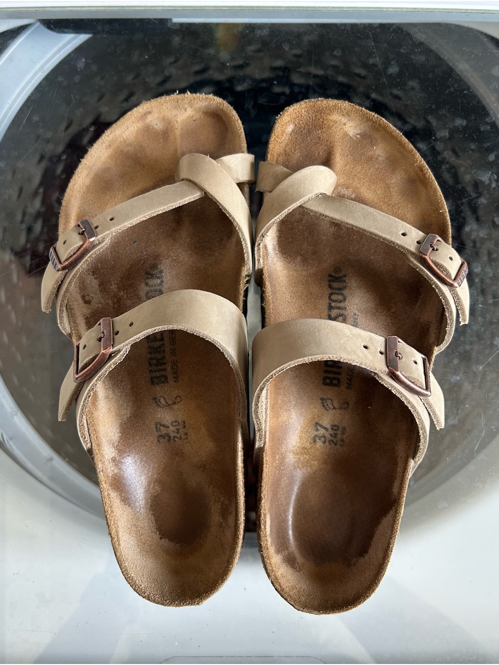 Birkenstock Mayari in Oiled Tobacco 37 Regular